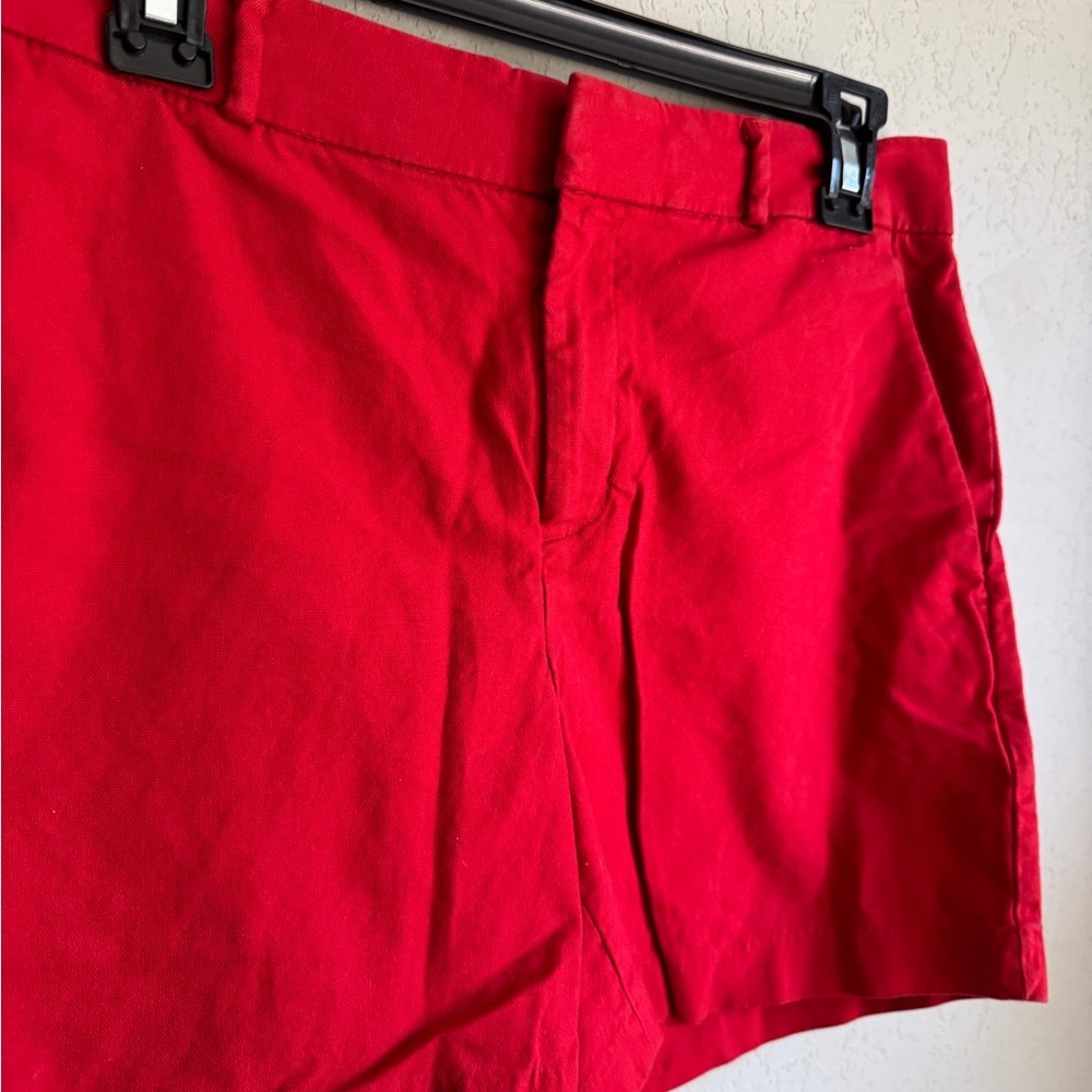 Banana Republic Red Mid Rise Bermuda Shorts Womens 4 Beach Coastal Summer - Picture 2 of 5